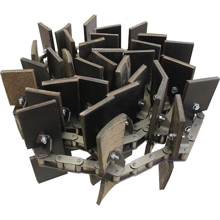 Aftermarket AM2605873W91 Clean Grain Elevator Chain, Rubber Paddles AM2605873W91-ABL